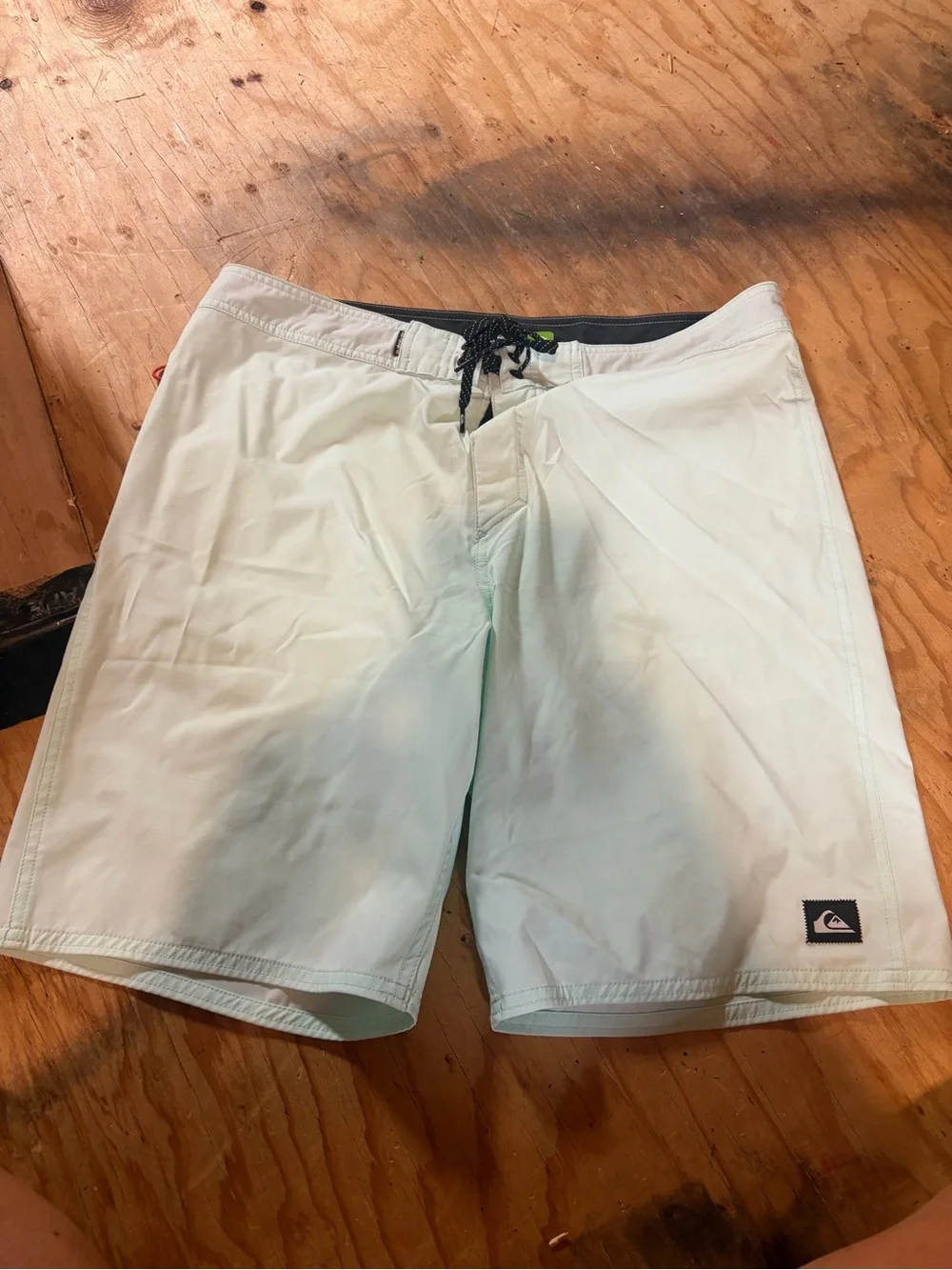 Quiksilver Men's Mint Green Swim Board Shorts